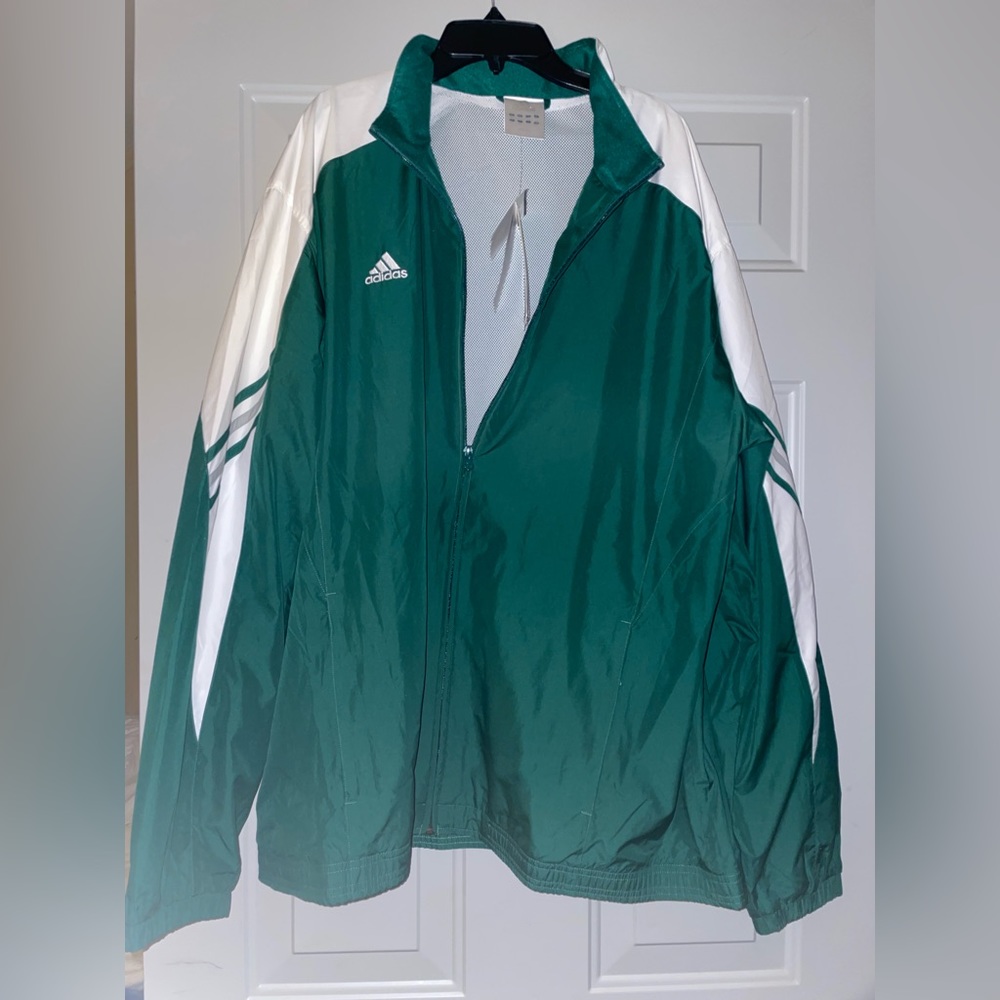 VTG 90’s Adidas Full Zip Windbreaker Jacket Size XL W/Tags